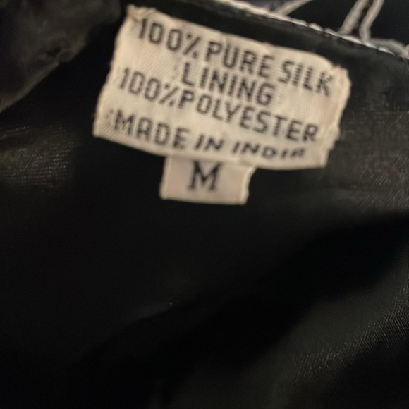 SCALA Beaded Black White Geometric Dress size Medium Vintage VTG‎ Cocktail Dress - Picture 8 of 8